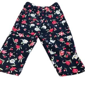 Alfred Dunner Pants Size 10 Wide Leg Crop  Travel Vacation Resort Wear